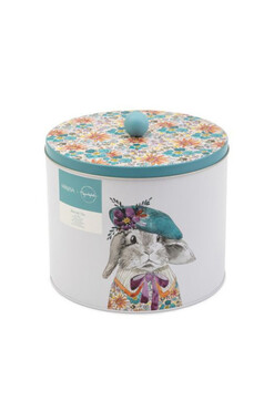 Aquarel Pets, puszka na ciastka z królikiem, wym.20x18cm