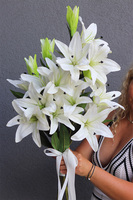 Sesila, bukiet lilii białych