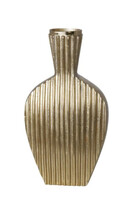 Gold Stripes, złoty metalowy wazon, większy, A wym.28x6.5x51cm 