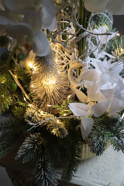 Winter Time Deluxe, elegancki storczyk zimowy LED