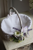 dekorowany koszyczek wielkanocny, Nadia, wys.27cm