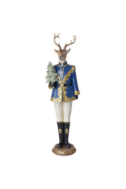 Reindeer Royalty J, figurka świąteczna renifer, wys.41cm 