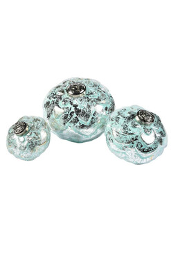 Bosco Antique Green, świąteczna bombka, śr.10cm, kpl.6szt