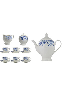 Fiore, komplet kawowy dla 6 osób, 15 elementów