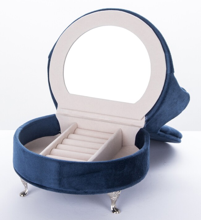 szkatułka / puzderko Florencja Fotel Blue, wym.18x15.5x13cm
