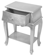 Silver Wood 1, stylowy stolik, wym.65x51x30cm