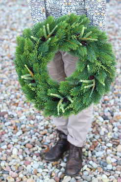 Natural Christmas, iglasty wianek jak żywy, śr.48cm