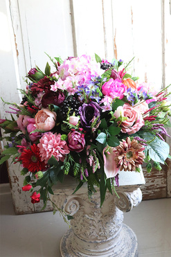 Gertrude Premium, kompozycja nagrobna w ceramicznej misie, wym.44x78cm