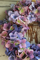 bogaty wianek z fioletowych hortensji, Fioletasso, śr.35cm