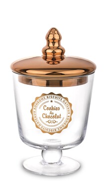 Cookies & Chocolate, bomboniera na nodze, miedź, wym.21x12.5cm