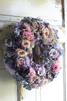 fioletowy wianek na drzwi, Refulia Violet, śr.41cm