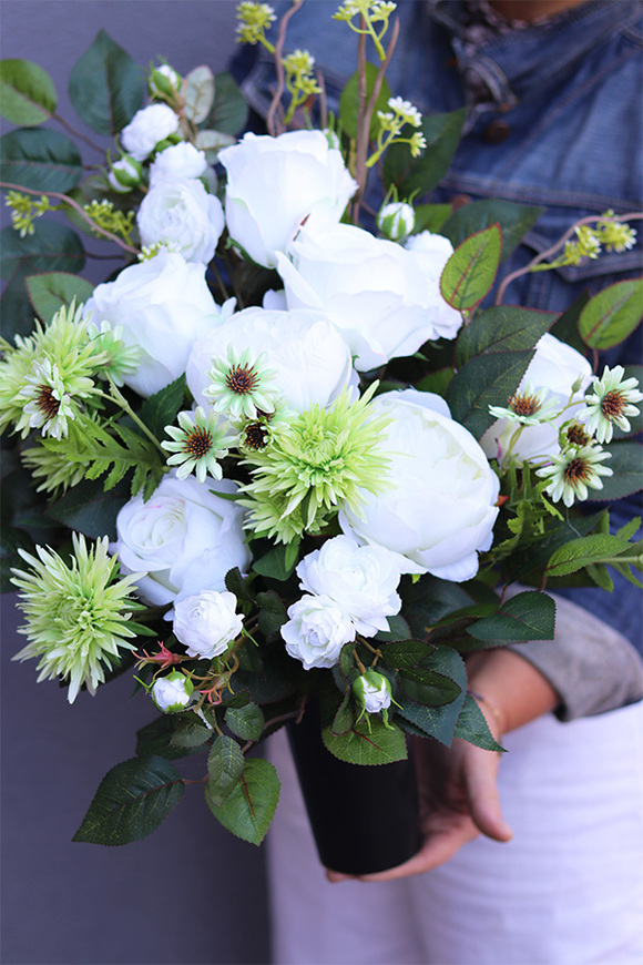 Monolina, bukiet nagrobny we wkładzie