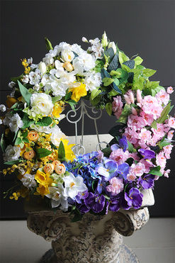 Flisatti Rainbow, duży wiosenny wianek, śr.55cm 