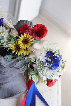 Słowiański 2, kwiatowy wianek na głowę, rozmiar uniwersalny