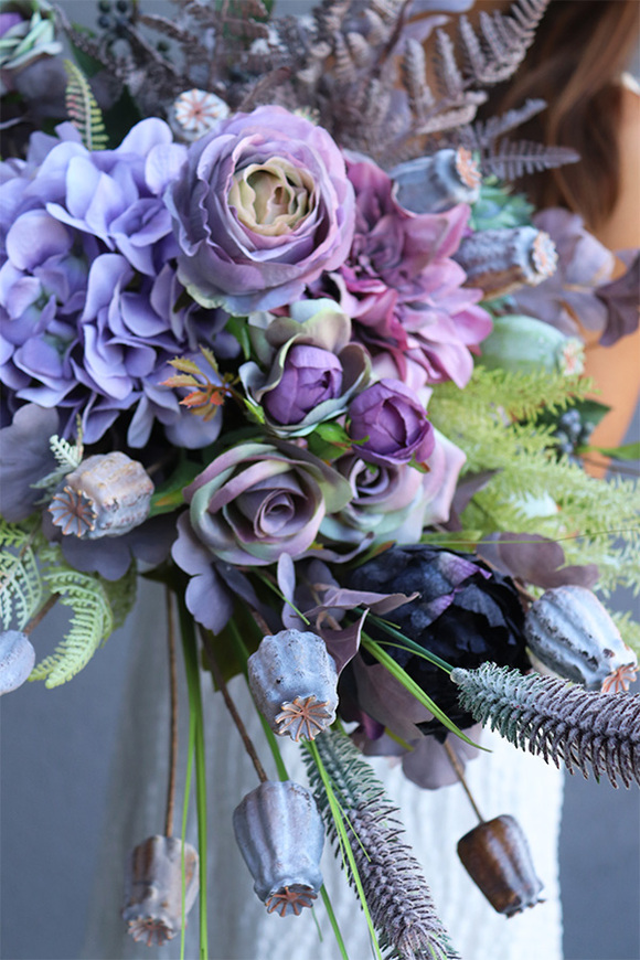 Bristol Violet, bukiet do wazonu, wys.90cm