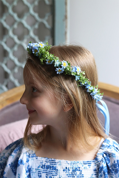 Dorothea Blue, komunijny wianek na głowę