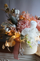 Pink Carrington, flowerbox zimowy LED