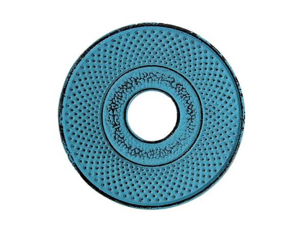 Awaji, żeliwny zestaw do herbaty, turkusowy