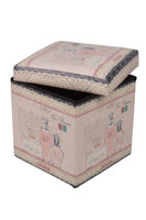 W Garderobie, rozkładana pufa / siedzisko, mała, wym.32x32x33cm