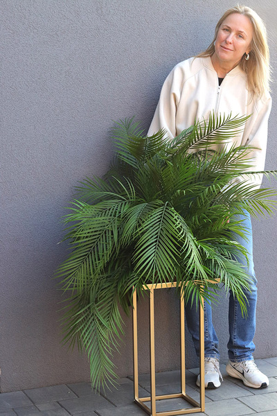 Areca Gold, kompozycja palma na stojaku