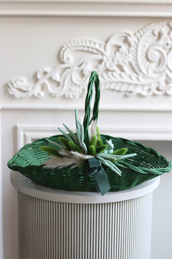 Dark Green, koszyczek wielkanocny, wys.26cm