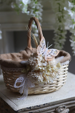 dekorowany koszyczek wielkanocny, Velia, wys.26cm   