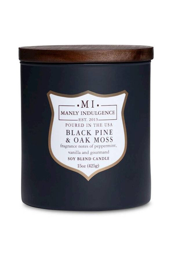 Black Pine & Oak Moss sojowa świeca zapachowa w słoiku