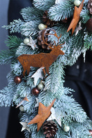 Winter Moon, wianek / dekoracja na ścianę, wym.48cm