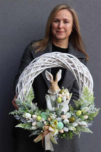 uroczy wianek, Zając Wielkanocny XXL