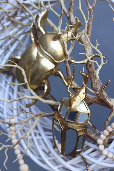 Skarabeusz 2, złoty wianek na drzwi