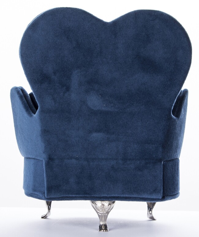 szkatułka / puzderko Florencja Fotel Blue, wym.18x15.5x13cm