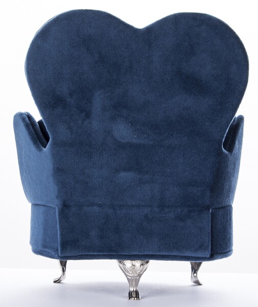 szkatułka / puzderko Florencja Fotel Blue, wym.18x15.5x13cm