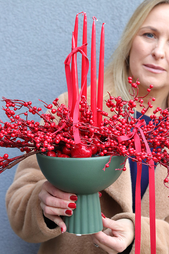 Ilexy Klasyk, stroik świąteczny z irgą