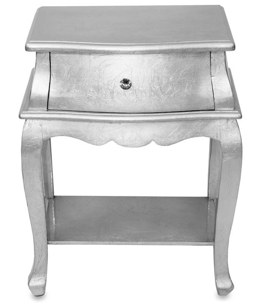 Silver Wood 1, stylowy stolik, wym.65x51x30cm