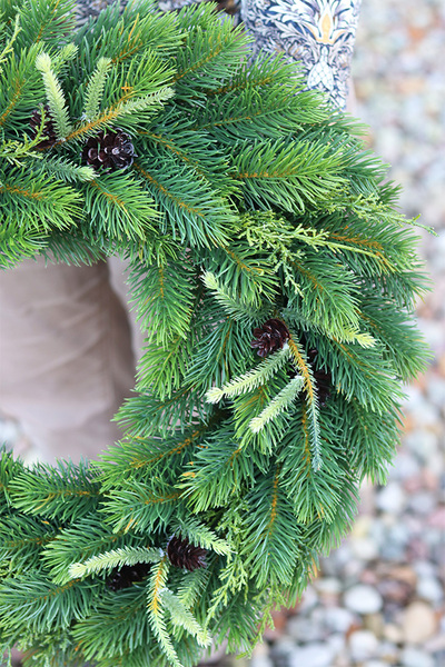 Natural Christmas, iglasty wianek jak żywy, śr.48cm    