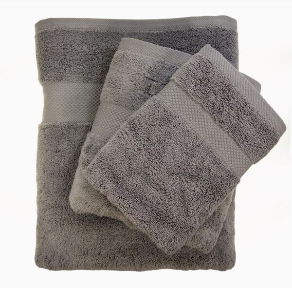 ręcznik bawełniany Zero Twist, grafit, 50x100cm