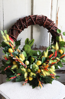 Palemki, wielkanocny wianek z zajączkiem, śr.50cm