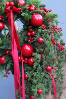 Zimowa Klasyka, świąteczny wianek z modrzewiem