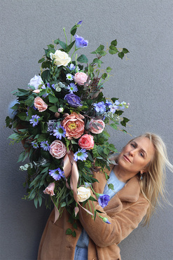 Herrera Volcan, wiązanka nagrobna, dł.80cm