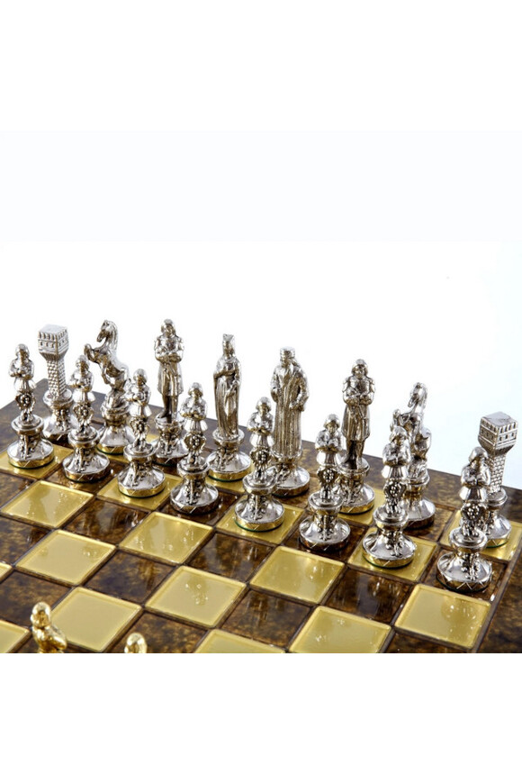 Renesans, ekskluzywne szachy z metalowa szachownicą