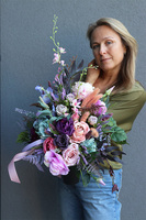 Serenada, bukiet nagrobny we wkładzie