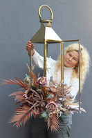 Angelo Garden Mortario, lampion nagrobny z kwiatami