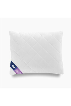 Mikrofibra, pikowana poduszka antyalergiczna, biała