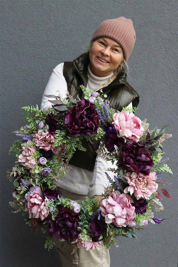 Maestro Rich 2, bogaty wianek na drzwi na obręczy