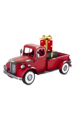 Automobil E, figurka świąteczna, autko z prezentami, wym.27x20x50cm 