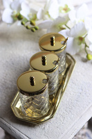 trzy słoiki na tacy, Lux Villa Gold Glamour