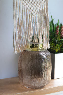 La Scala C, szklany wazon, wym.19x15cm 