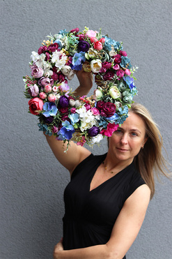 Caryca Summer, dekoracyjny wianek, śr.42cm