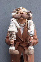 Renifer Natural, laleczka zimowa stojąca