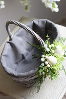 dekorowany koszyczek wielkanocny, Wiosna, wys.25cm